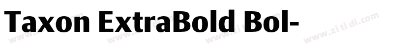 Taxon ExtraBold Bol字体转换